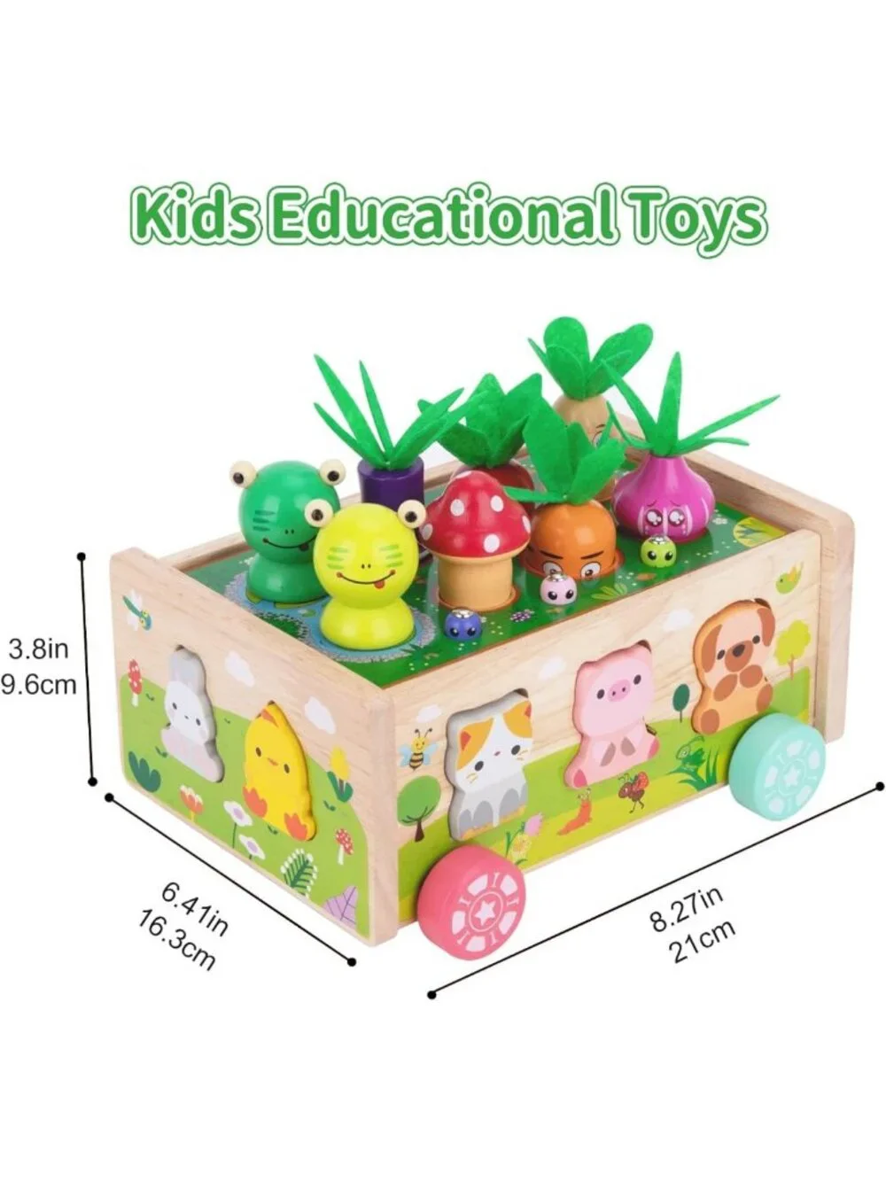 Montessori Wooden Shape Sorting Toys for Toddlers 1-3 Years - Educational Fine